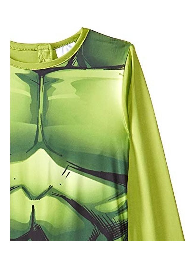 Marvel Avengers The Hulk Jumpsuit Basic with Mask (4-5 Yrs) 10x10x2inch - Image 2