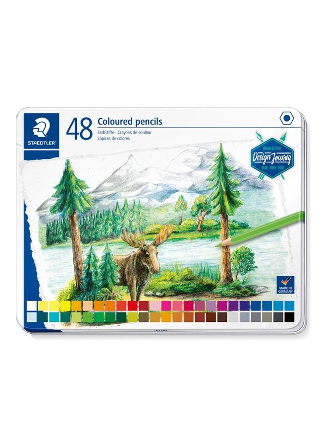 STAEDTLER 48-Piece Color Pencils in Metal Box Multicolour - Image 1