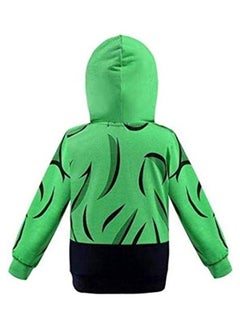 فانسي دريسويل جاكيت بسحاب مزين بتصميم مستوحى من Hulk  - Image 2