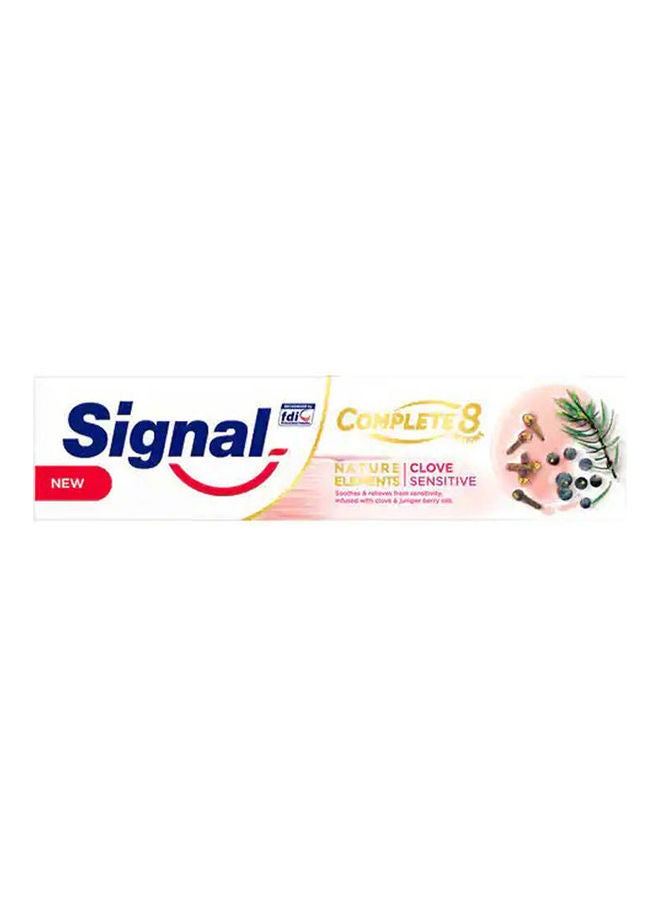 Signal - Signal Natural Toothpaste Complete 8 Clove Sensitive White-Pink 100ml - Image 1