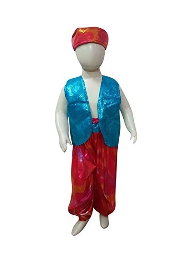 Arabian Western Belly Dance Shirt Harem Pant Cap Costume  - Image 1