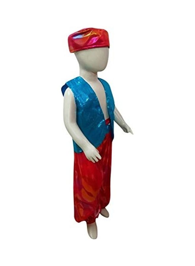 Arabian Western Belly Dance Shirt Harem Pant Cap Costume  - Image 2