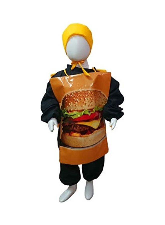 BookMyCostume Burger Fast Food Kids Fancy Dress Costume 5-6 Years 12x10x2inch - Image 1