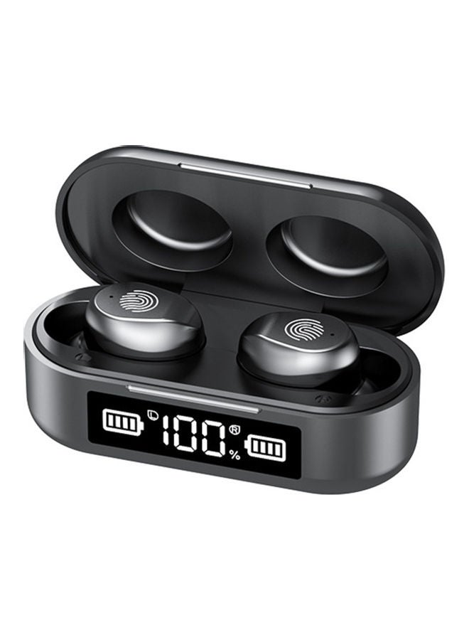 Portable Smart Touch Wireless Earbuds Black - Image 1