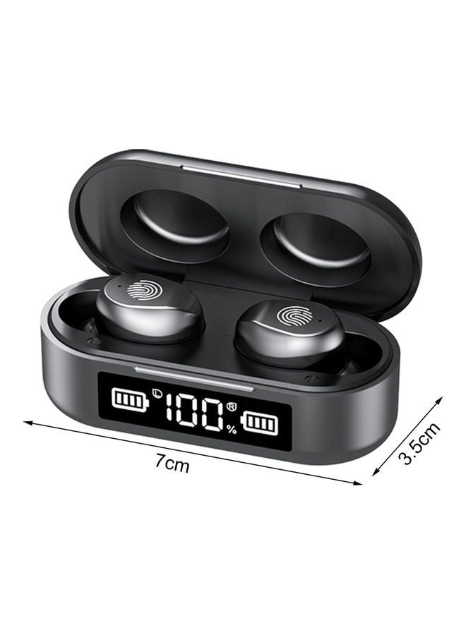 Portable Smart Touch Wireless Earbuds Black - Image 2
