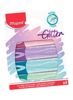 Maped 4-Piece Glitter Highlighter Multicolour  - Image 1