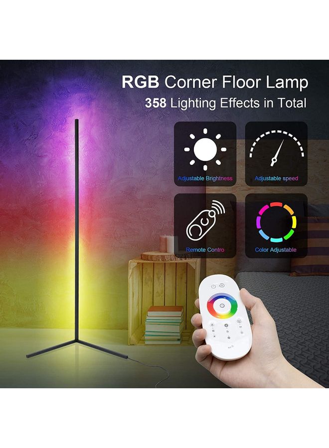 LED RGB Corner Ambient Light with Remote Multicolour - Image 1