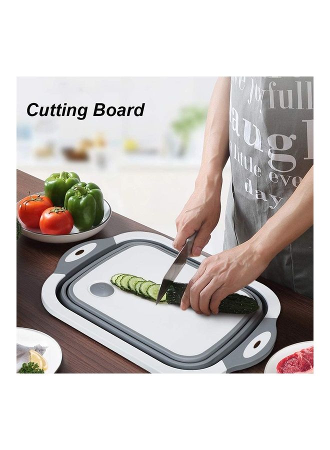 Orchid - Foldable Multifunction Cutting Board Grey/White - Image 1