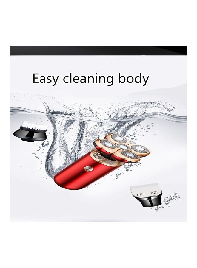 EzzySo Multifunctional Electric Shaver Red - Image 3