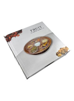 AFAQ Plastic Breakfast Tray Brown/Clear 35cm  - Image 2