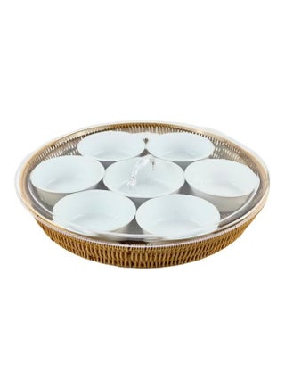 Round Breakfast Tray Multicolour 45x26.5x63.5cm - v1624427829/N48510913A_1