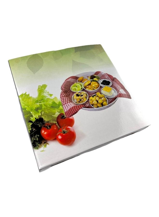 AFAQ - Round Breakfast Tray Multicolour 45x26.5x63.5cm - Image 1
