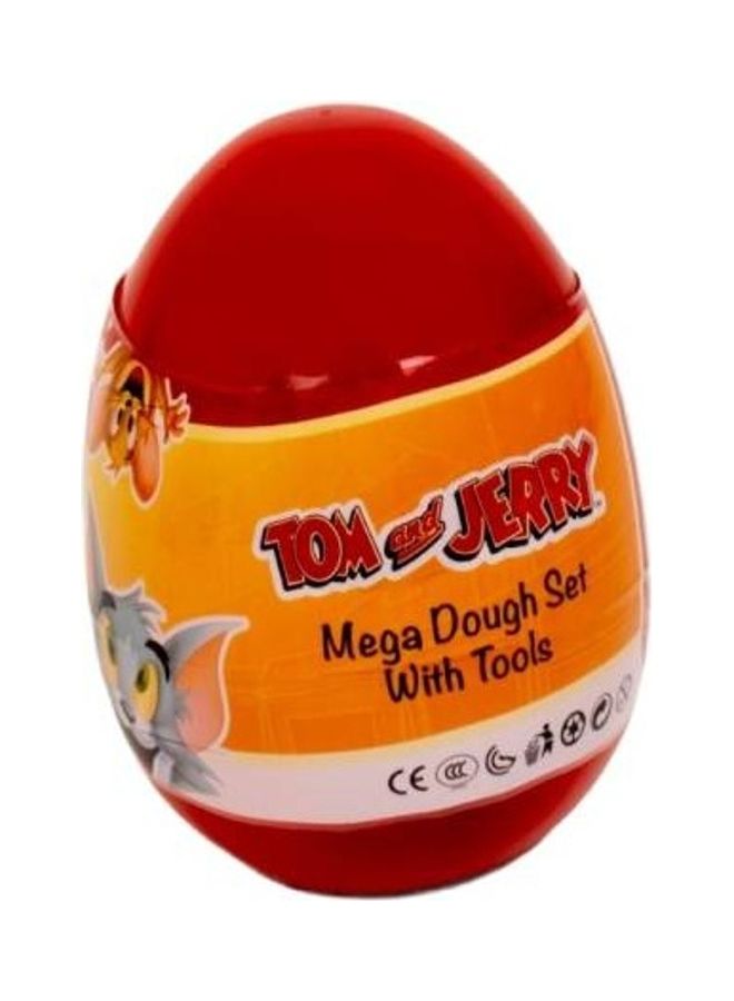 Tom And Jerry Egg Mega Dough Set With Tools  - Image 1