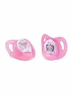 Nuby Pack Of 2 Comfort Ortho Soother/Pacifier - Pink 