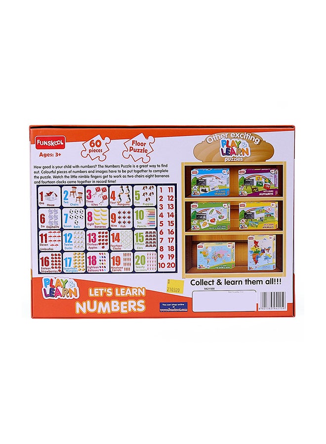 60 Pieces Play And Learn Number Floor Puzzle  For Kids - v1624429532/N25254908A_4