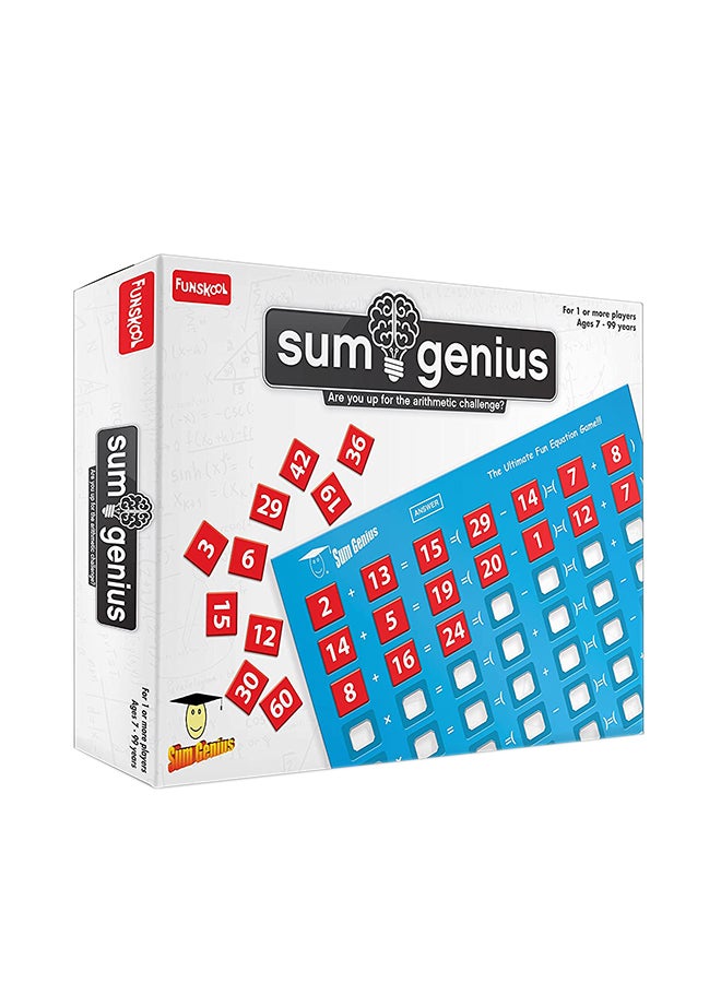 49-Piece Sumgenius Number Board Game For Kids, Adults & Family Game - v1624429533/N42588838A_2