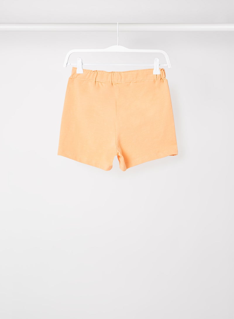 NAME IT - Kids Pocket Detail Shorts Peach - Image 1
