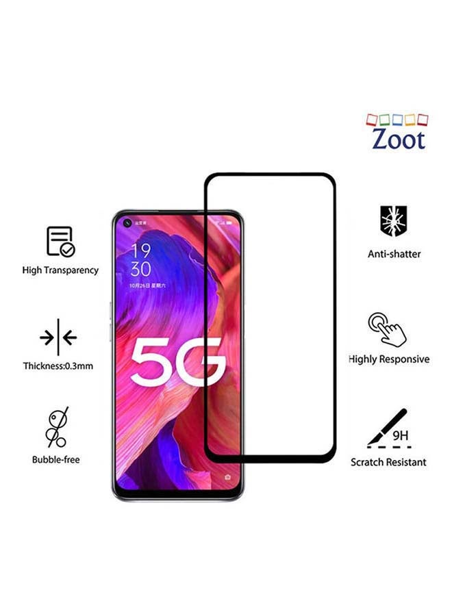 Zoot Tempered Glass Screen Protector Comaptible For Oppo A93 5G black - Image 2