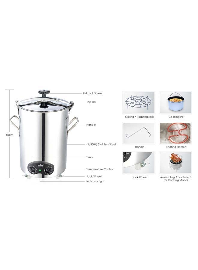 Sanford - Electric Mandi Maker 1300W 1300.0 W SF8401EMM Silver - Image 1