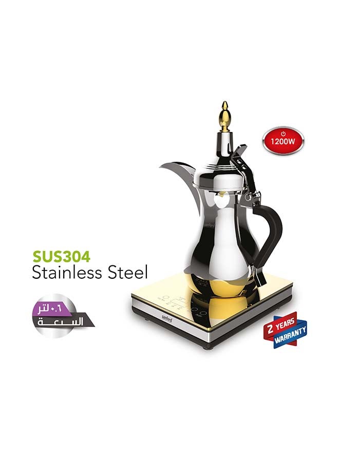 سانفورد ماكينة صنع القهوة العربية 0.6 L 1200 W SF7404ACM كروم - Image 2