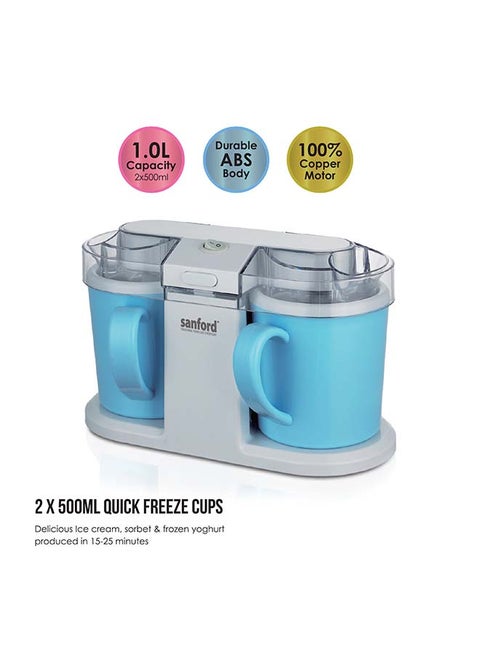 Ice Cream Maker 1.0 L 8.5 W SF2602ICM White/Blue