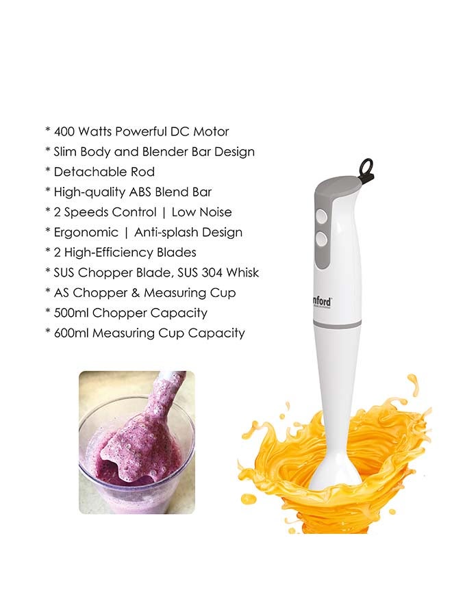 Sanford 3-In-1 Multi Functional Hand Blender SF6853MHB White - Image 4