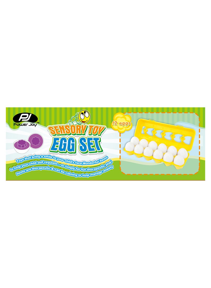 Power Joy Sensory Toy Egg Set 12 Pieces 7cm  - Image 3