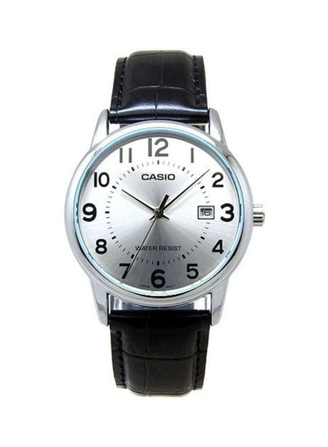 CASIO - Leather Analog Quartz Watch Set MTP/LTP-V002L-7BUDF - Image 1