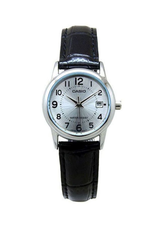 CASIO - Leather Analog Quartz Watch Set MTP/LTP-V002L-7BUDF - Image 1