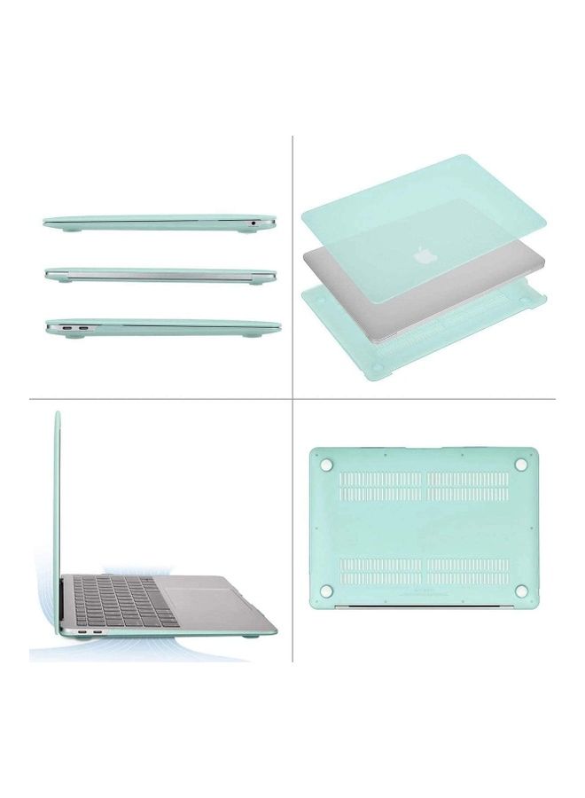 Generic - 13.3" Inch Apple Retina Display Macbook Model A1502/ A1425 Replace PVC Solid Case Cover Touch Bar Without Touch Bar No Cut Logo Mint Green - Image 1