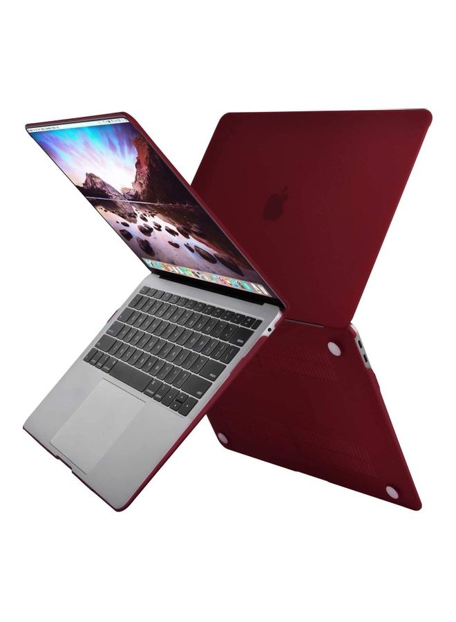 MacBook Pro 2020 2019 2018 2017 2016 Release A2338 M1 A2289 A2251 A2159 A1989 A1706 A1708, Plastic Hard Shell Case Cover Compatible With MacBook Pro Red - Image 1