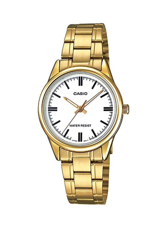 CASIO Women's Stainless Steel Quartz Analog Watch LTP-V005G-7AUDF - 28 mm - Gold - Image 1