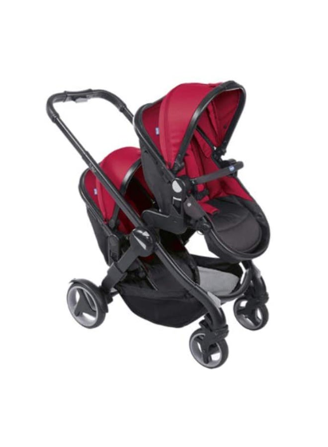 Fully Single Convertible 2-In-1 Stroller 0M-3Y, Red Passion