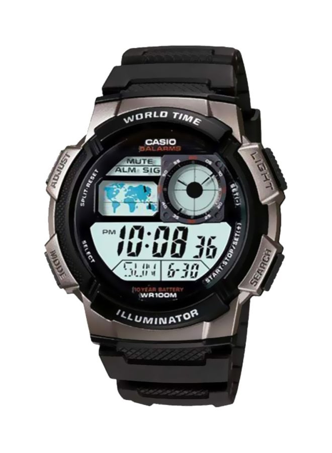 كاسيو ساعة يد رقمية كوارتز من الراتينج طراز AE-1000W-1BVDF - مقاس 44 مم - لون أسود للرجال  - Image 1