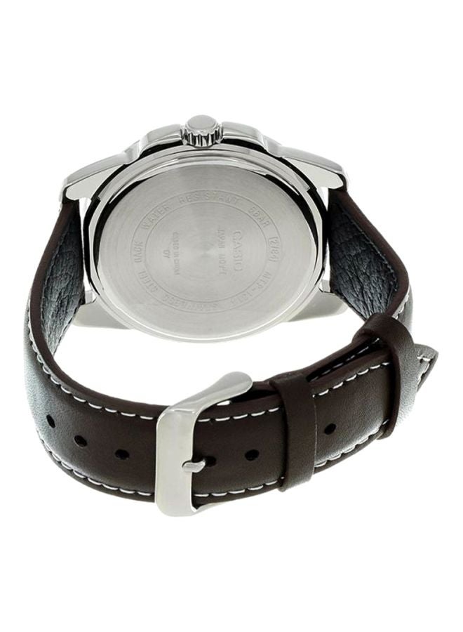 CASIO Men's Enticer Water Resistant Analog Watch MTP-1314L-7AVDF - 45 mm - Brown - Image 2