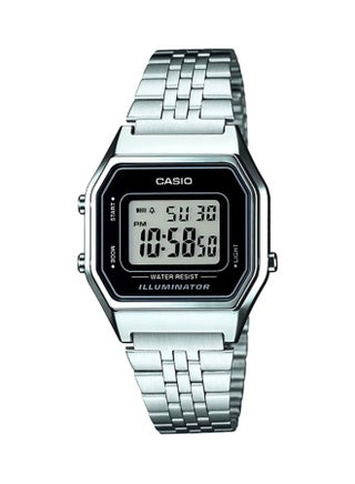 Women's vintage Water Resistant Digital Watch LA680WA-1A - 29 mm - Silver - v1624436521/N12072703A_1