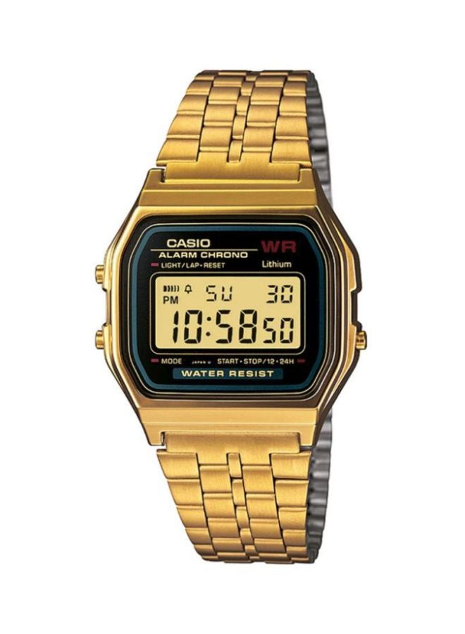 CASIO - Water Resistant Digital Watch A159WGEA-1DF - 33 mm - Gold - Image 1