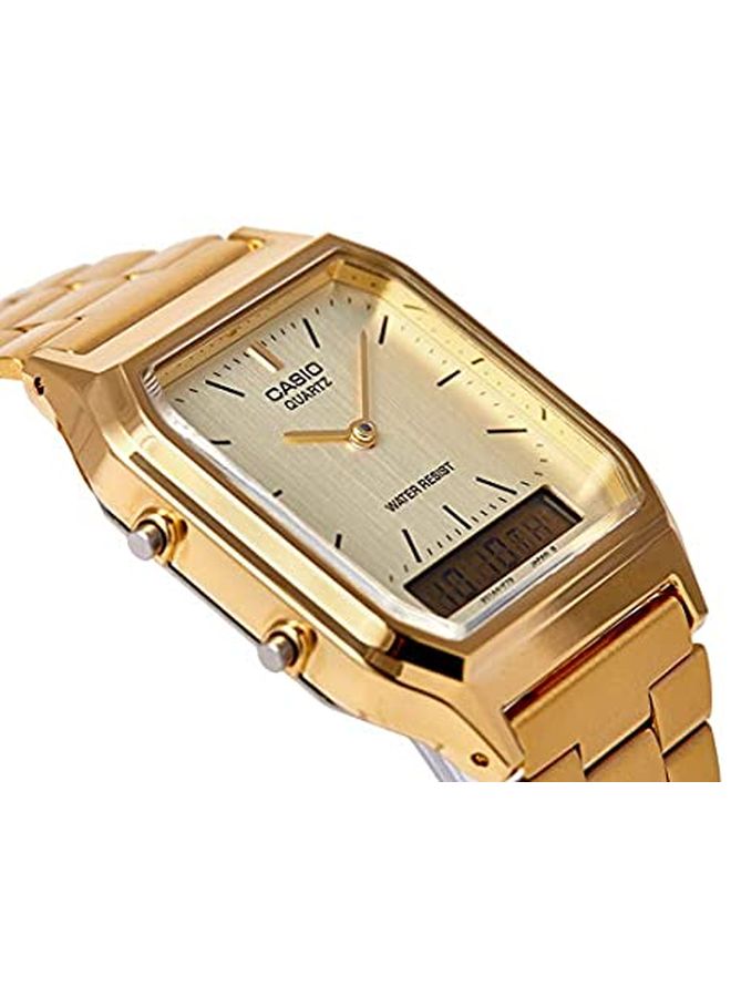 CASIO Men's Water Resistant Stainless Steel Analog + Digital Wrist Watch AQ-230GA-9BMQ  - Image 4