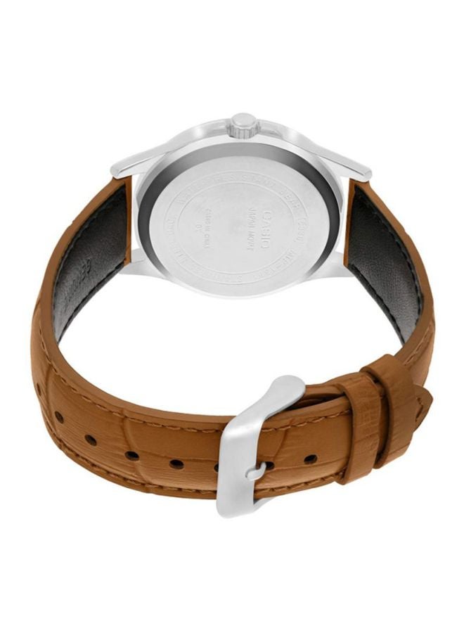 CASIO Men's Enticer Water Resistant Analog Watch MTP-1381L-9AVDF - 47 mm - Tan - Image 2