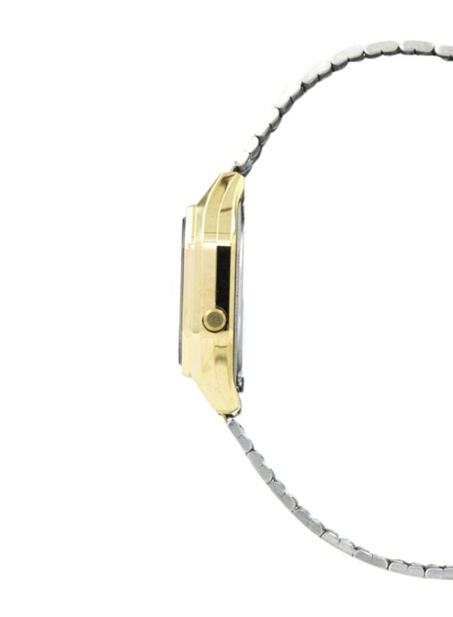 كاسيو ساعة يد كوارتز رقمية بسوار من الإستانلس ستيل طراز LA680WGA-9DF - مقاس 34 مم - لون ذهبي للنساء - Image 3