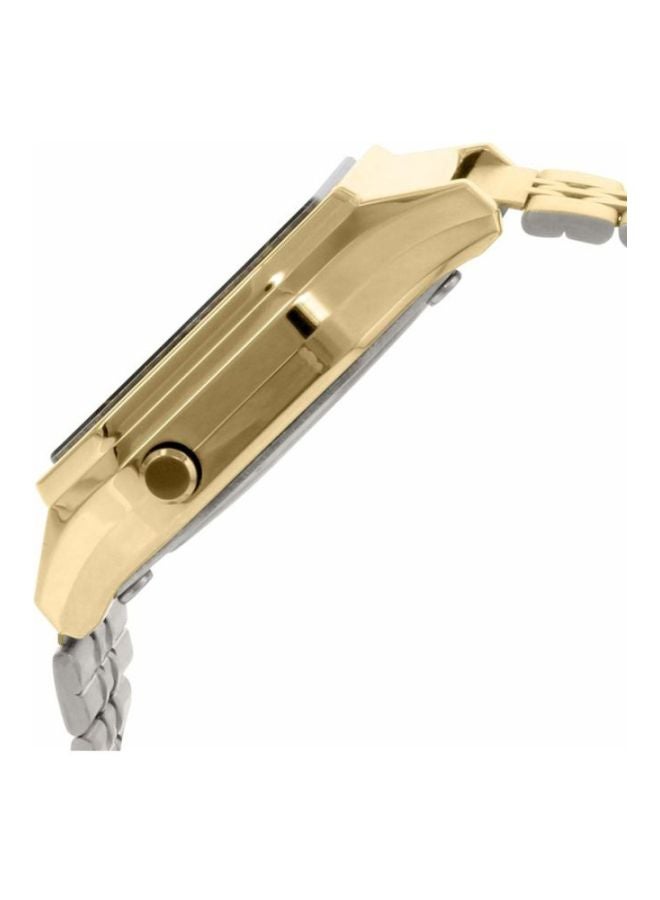 كاسيو ساعة يد كوارتز رقمية بسوار من الإستانلس ستيل طراز LA680WGA-9DF - مقاس 34 مم - لون ذهبي للنساء - Image 4