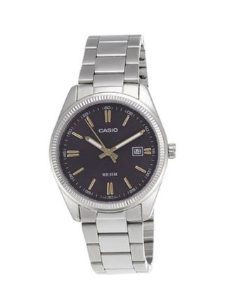 Men's Stainless Steel Analog Quartz Watch MTP-1302D-1A1VDF - 30 mm - Silver - v1624437372/N11943654A_1