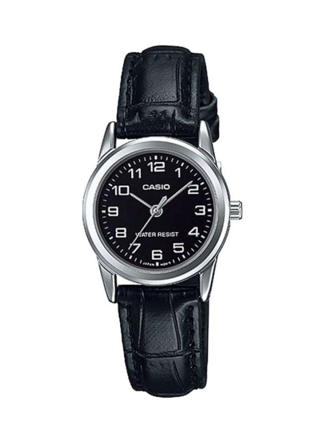 CASIO Women's Dress Water Resistant Analog Watch LTP-V001L-1BUDF - 25 mm - Black  - Image 1