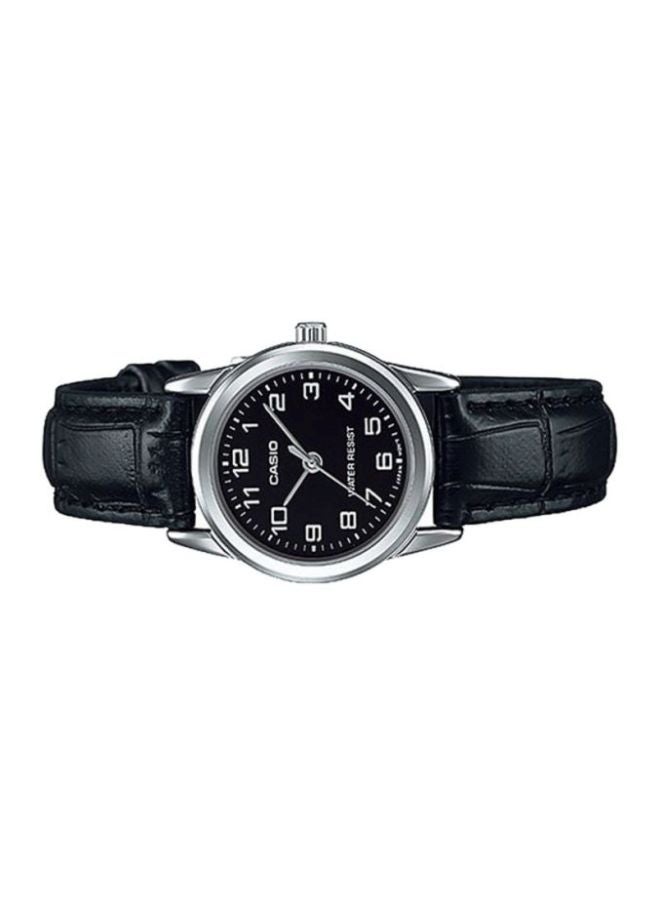CASIO Women's Dress Water Resistant Analog Watch LTP-V001L-1BUDF - 25 mm - Black  - Image 4