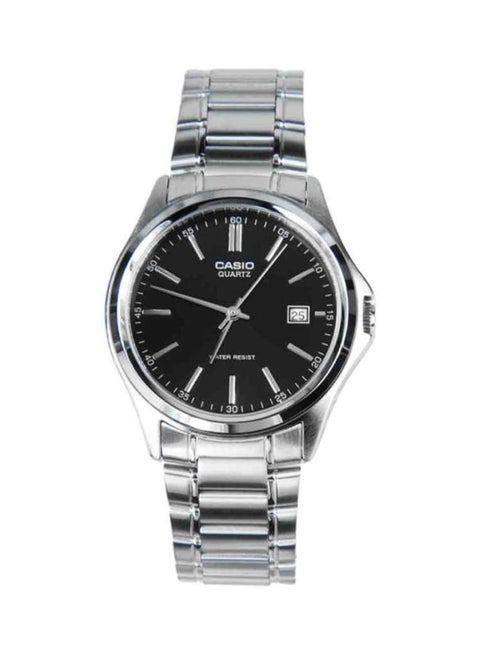 Men's Water Resistant Analog Wrist Watch MTP-1183A-1ADF - 39 mm - Silver