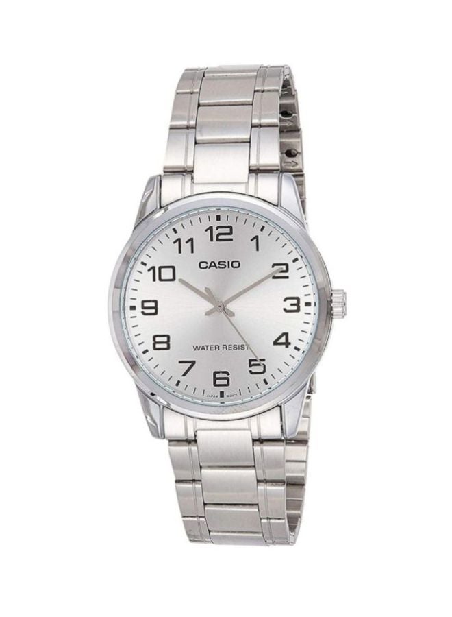 CASIO Men's Enticer Stainless Steel Analog Watch MTP-V001D-7BUDF - 38 mm - Silver  - Image 1