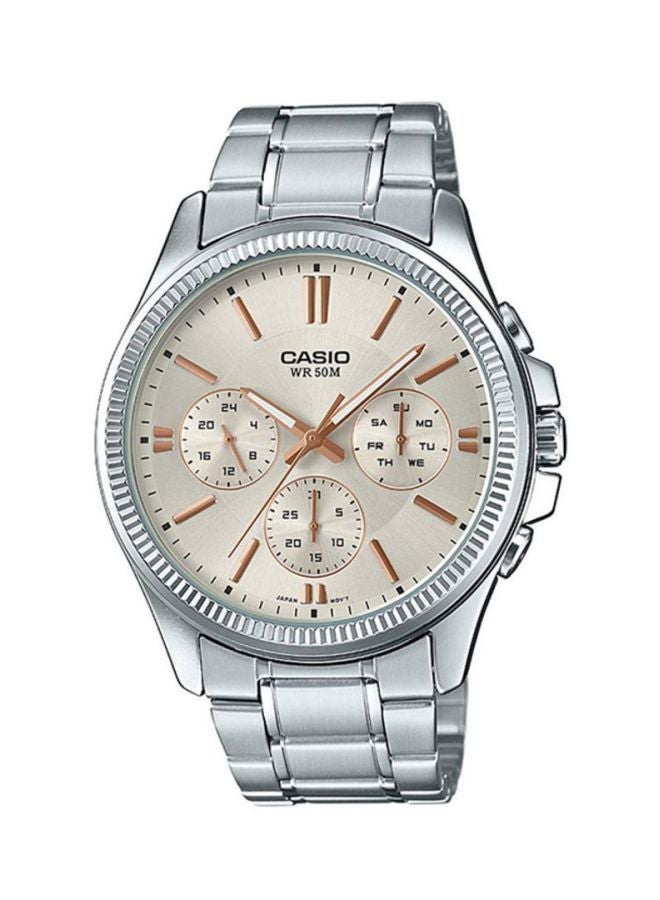 CASIO Men's Men's Stainless Steel Analog Watch MTP-1375D-7A2 - 42 mm - Image 1