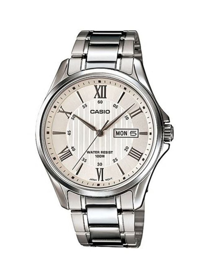 CASIO Men's Water Resistant Analog Watch MTP-1384D-7A - 47 mm - Silver - Image 1