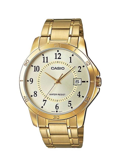 Men's Stainless Steel Analog Wrist Watch MTP-V004G-9BUDF - 47 mm - Gold