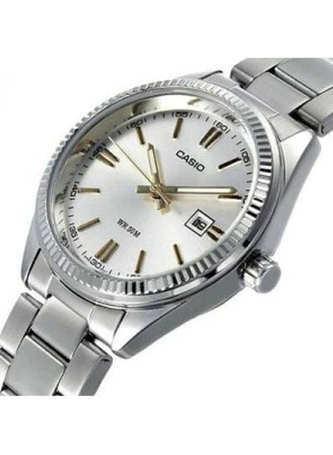 كاسيو ساعة يد بعقارب وسوار من الإستانلس ستيل طراز LTP-1302D-7A2DF للرجال - Image 3